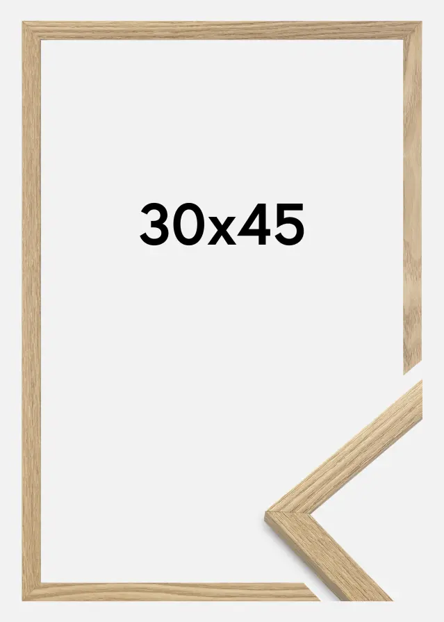 BGA Frame Trendy Acrylic glass Oak 30x45 cm