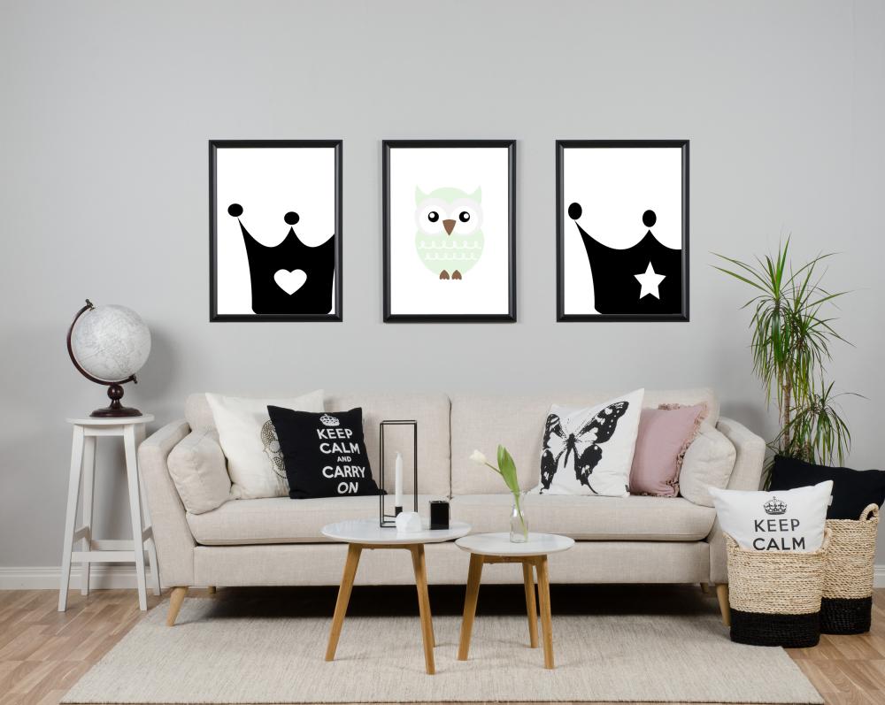 Malimi Posters Princess crown - Black