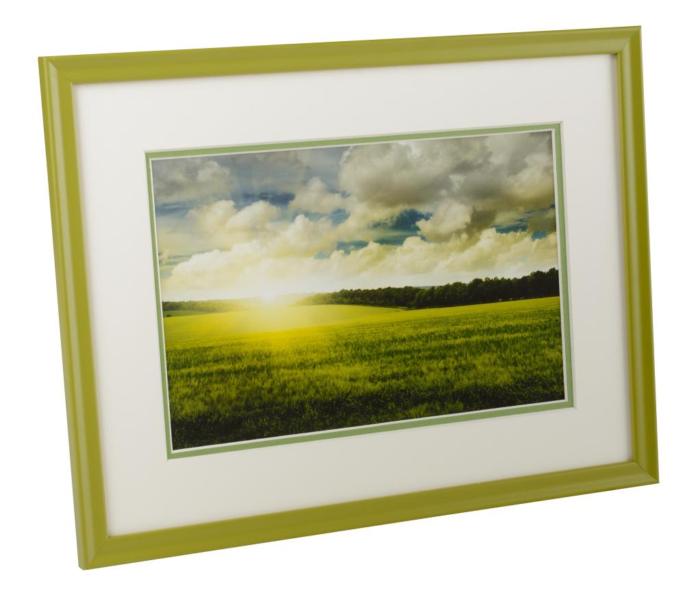 Egen tillverkning - Passepartouter Mount two layers - White/Green