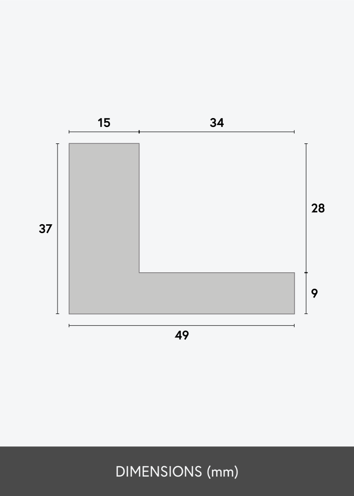 Ramverkstad Maat Canvas Frame Silver - Various Sizes