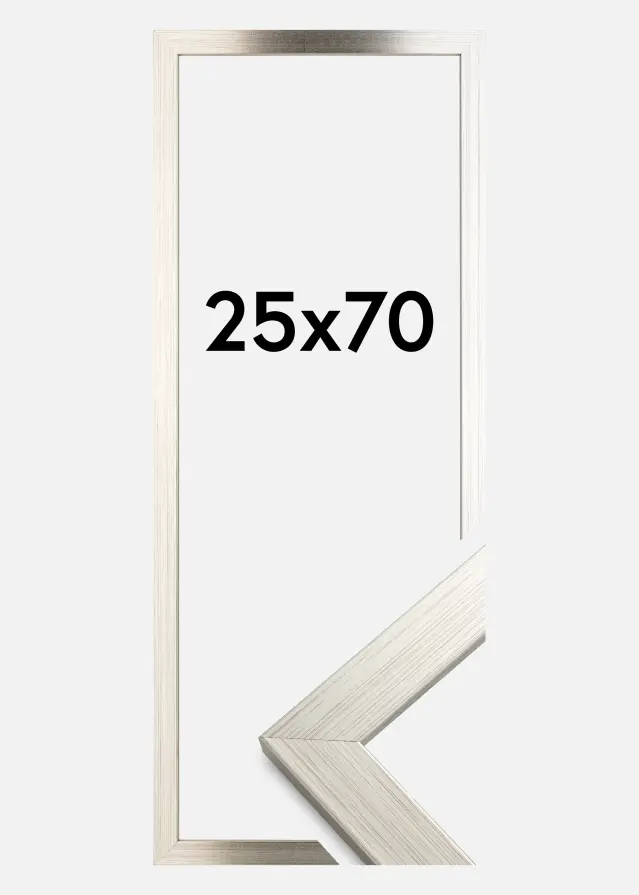 Galleri 1 Frame Silver Wood 25x70 cm