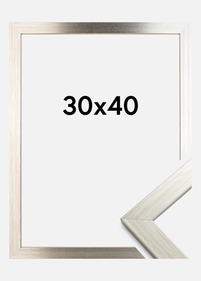 Galleri 1 Frame Silver Wood 30x40 cm