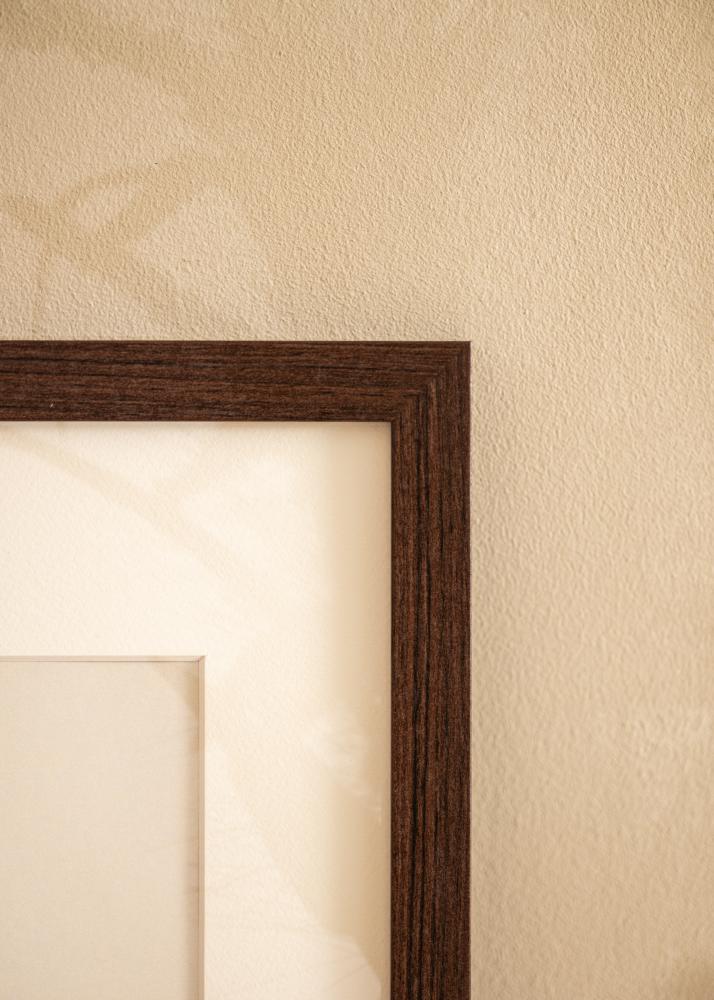 BGA Frame Deco Acrylic Glass Walnut 60x60 cm