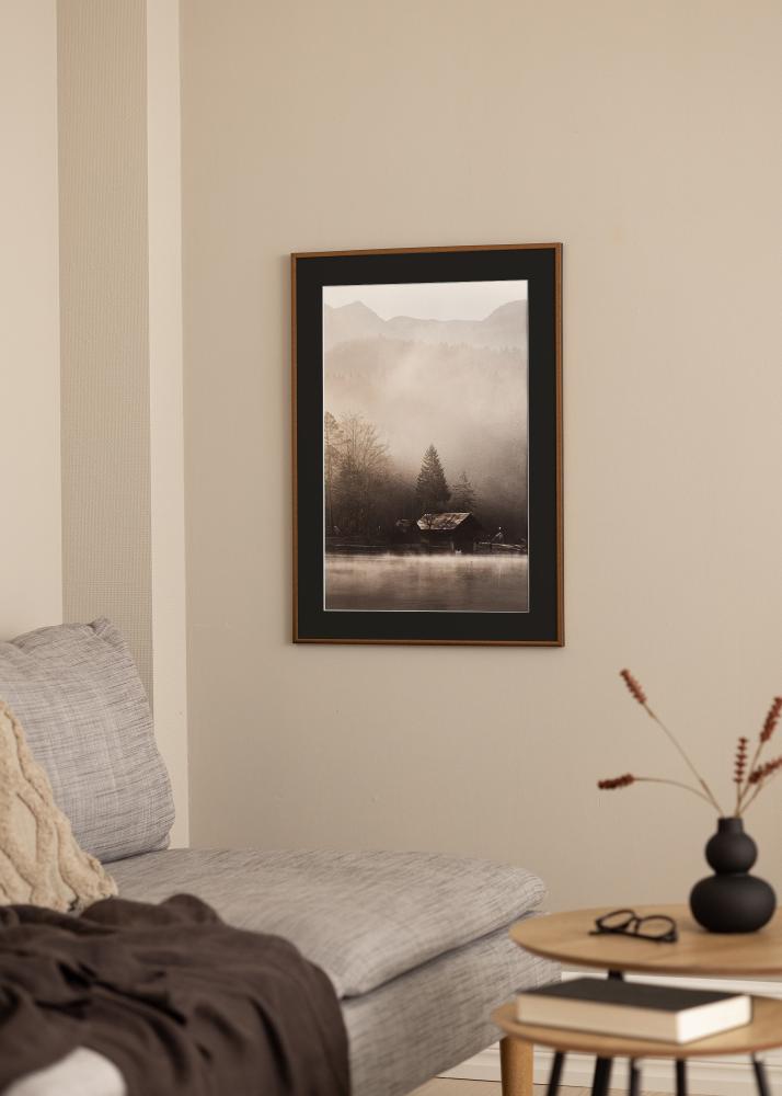 Ram med passepartou Frame New Lifestyle Bronze 60x80 cm - Picture Mount Black 50x65 cm