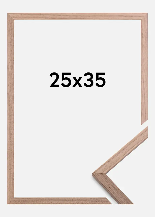 Galleri 1 Frame Edsbyn Acrylic glass Light Walnut 25x35 cm