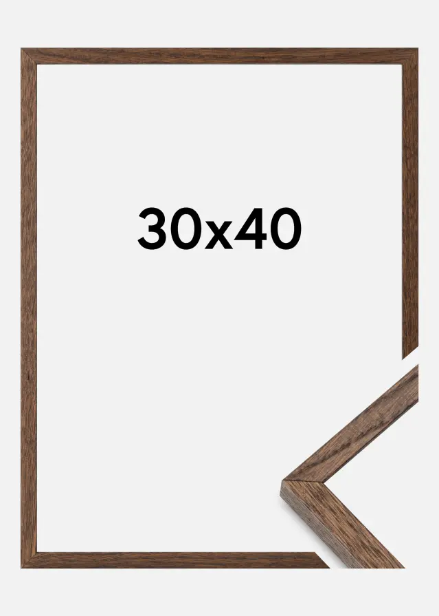 Artlink Massive Oak Acrylic Glass Dark Painted 30x40 cm