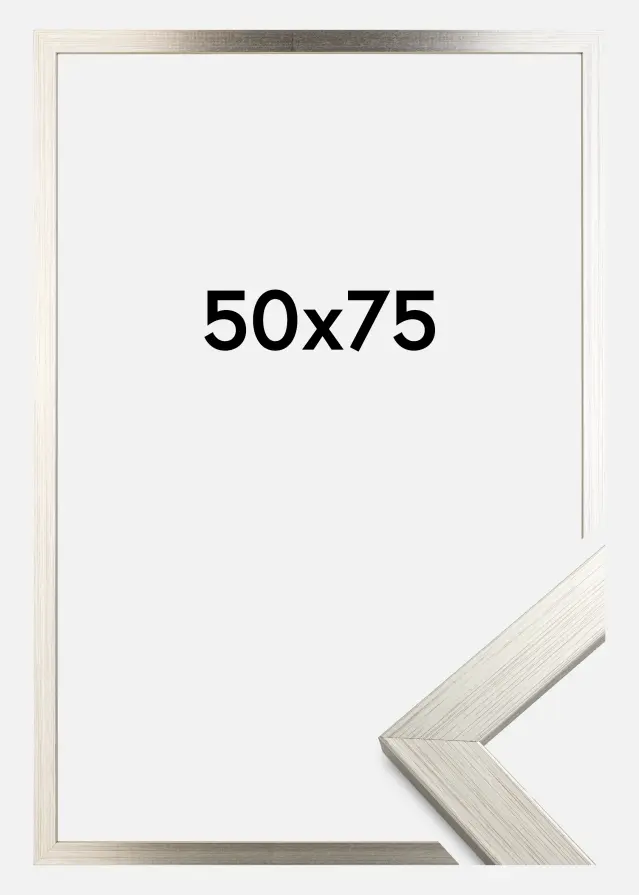 Galleri 1 Frame Silver Wood 50x75 cm