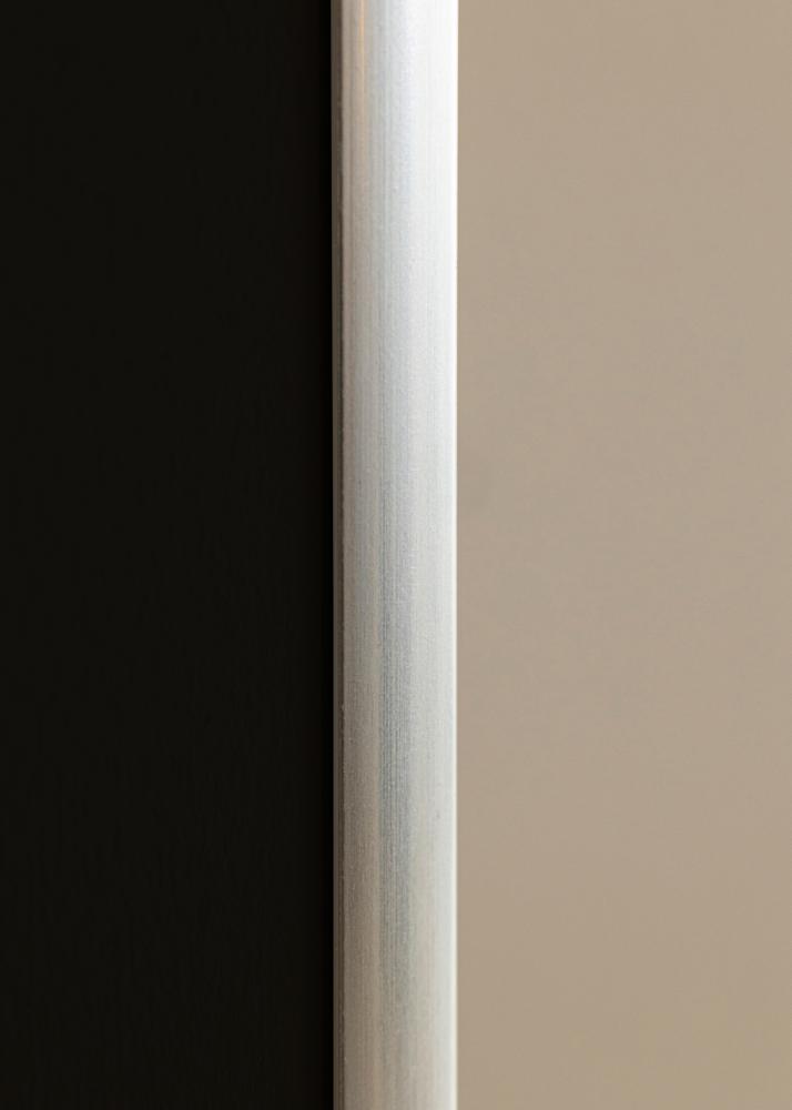 Ram med passepartou Frame New Lifestyle Silver 70x100 cm - Picture Mount Black 24x36 inches