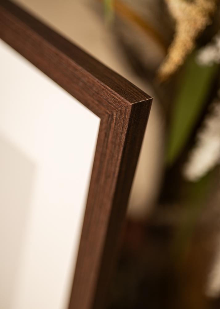 BGA Frame Deco Acrylic Glass Walnut 60x60 cm