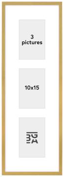Galleri 1 Edsbyn Collage Frame IV Gold - 3 Pictures (10x15 cm)