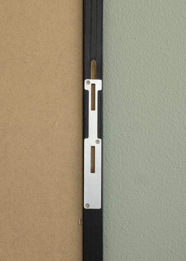 BGA Mirror Overdoor Black 34x126 cm