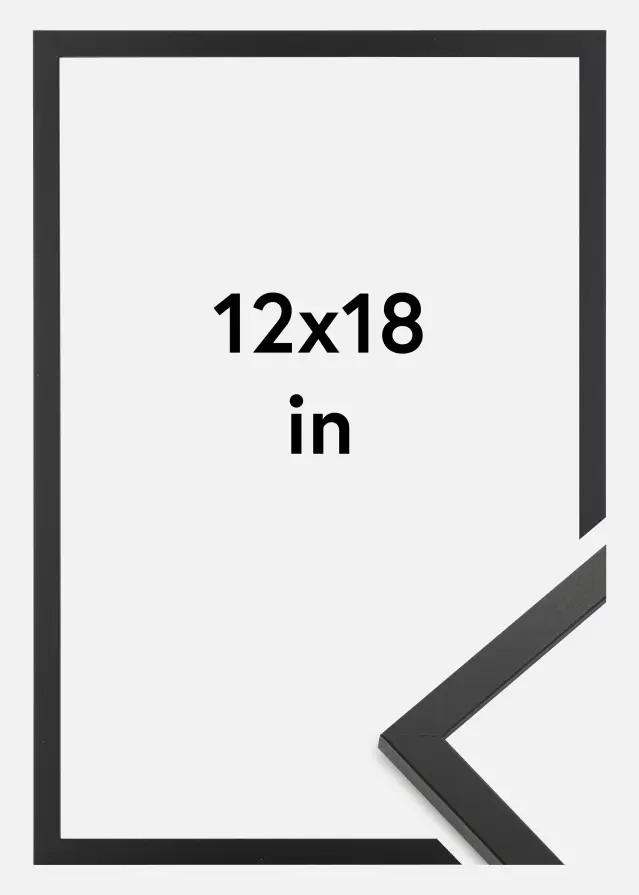 Artlink Frame Trendy Acrylic Glass Black 12x18 inches (30,48x45,72 cm)