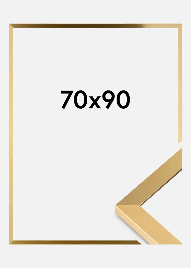BGA Frame Selection Acrylic Glass Gold 70x90 cm