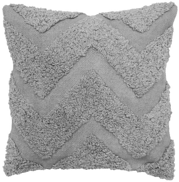 Redlunds Cushion Cover Tuffing - Light Grey 45x45 cm