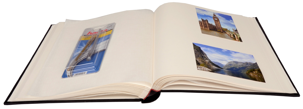 Henzo Henzo Basic Line Photo album Black - 30x36 cm (80 White pages / 40 sheets)