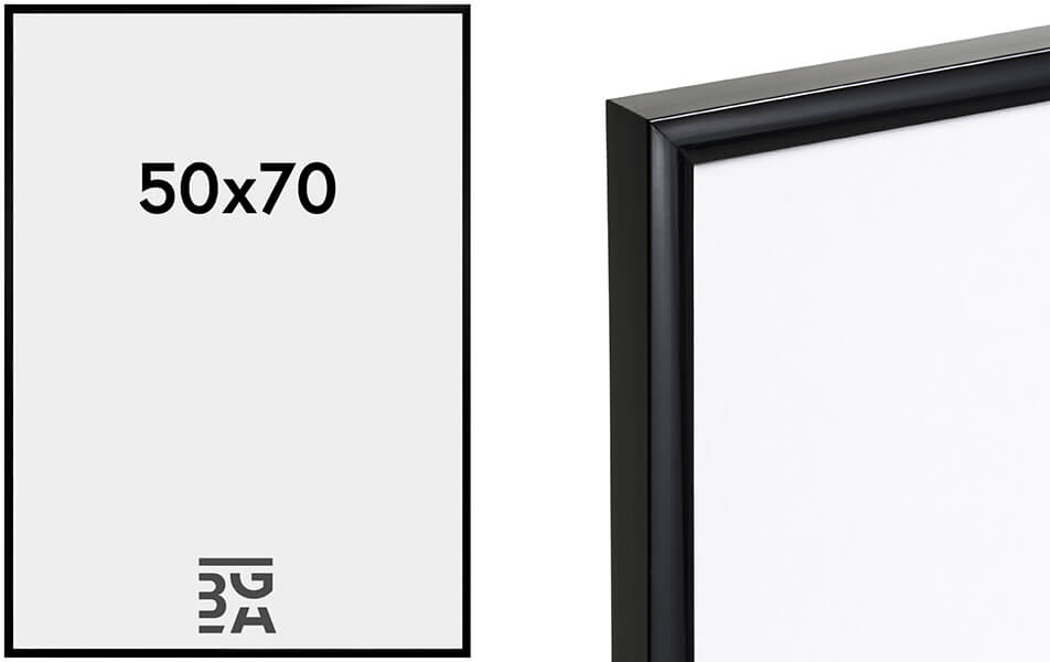 Pictures of a simple black picture frame