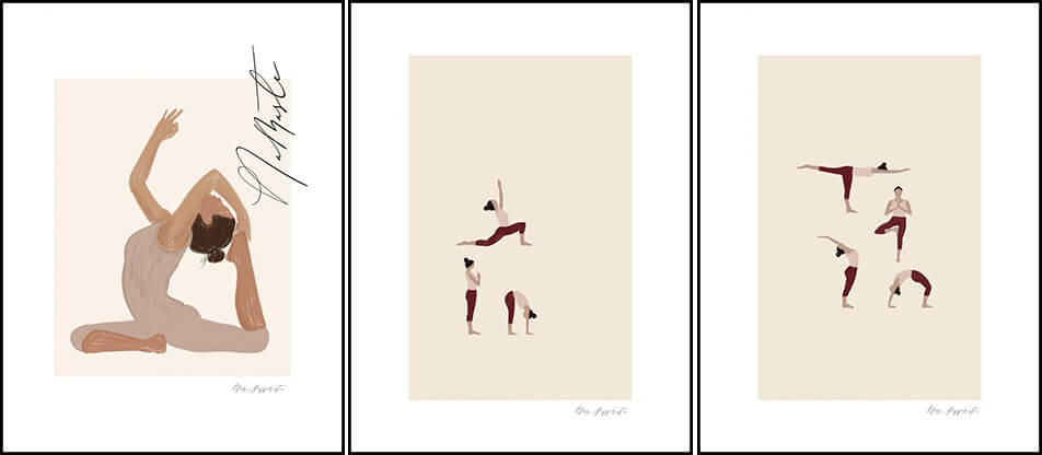 Posters with yoga images