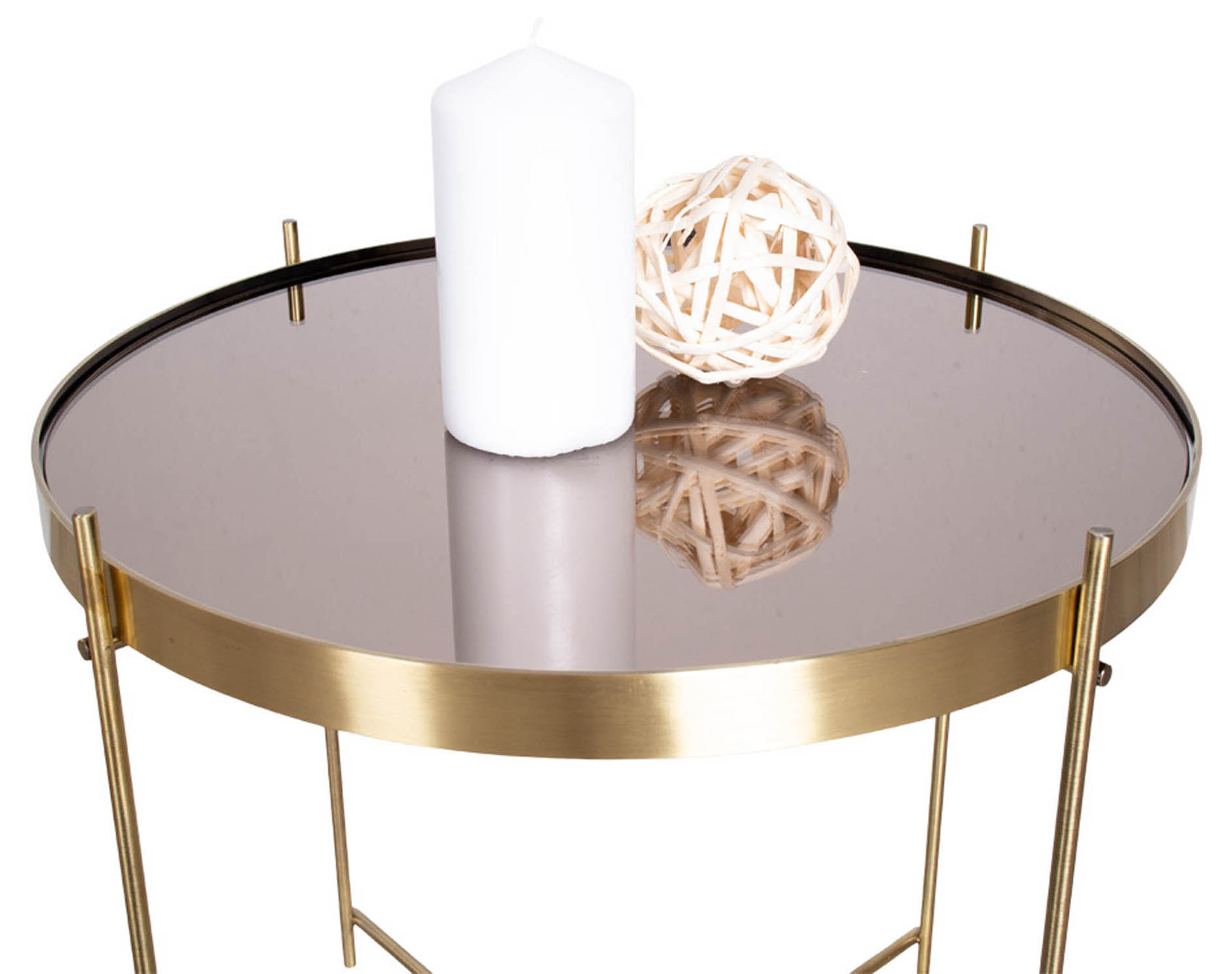House Nordic Coffee table Venezia 48x48 cm - Brass